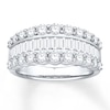 Thumbnail Image 0 of Diamond Anniversary Band 2 ct tw Round/Baguette 14K White Gold