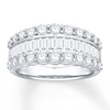 Thumbnail Image 1 of Diamond Anniversary Band 2 ct tw Round/Baguette 14K White Gold
