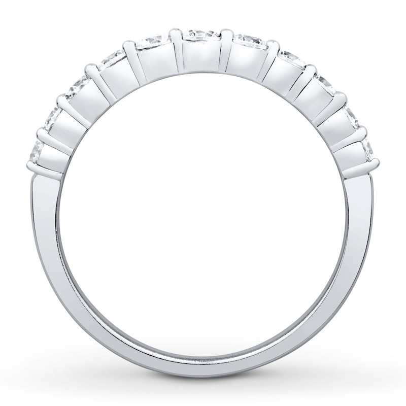 Main Image 2 of Diamond Anniversary Band 2 ct tw Round/Baguette 14K White Gold