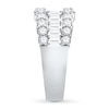 Thumbnail Image 3 of Diamond Anniversary Band 2 ct tw Round/Baguette 14K White Gold