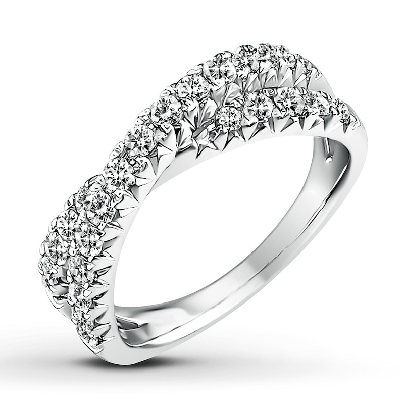 Diamond Ring 3/4 carat tw Round 14K White Gold