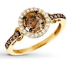 Thumbnail Image 1 of Le Vian Chocolate Diamond Ring 1 ct tw Round-cut 14K Honey Gold