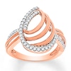 Thumbnail Image 0 of Diamond Ring 1/4 ct tw Round-cut 10K Rose Gold