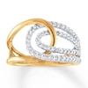 Thumbnail Image 0 of Diamond Ring 3/8 ct tw Round-cut 10K Two-Tone Gold