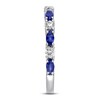 Thumbnail Image 2 of Vera Wang WISH Sapphire Band 1/4 ct tw Diamonds 14K White Gold