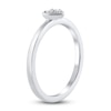 Thumbnail Image 2 of Diamond Stackable Heart Ring 1/10 ct tw Round 10K White Gold