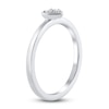 Thumbnail Image 1 of Diamond Stackable Heart Ring 1/10 ct tw Round 10K White Gold