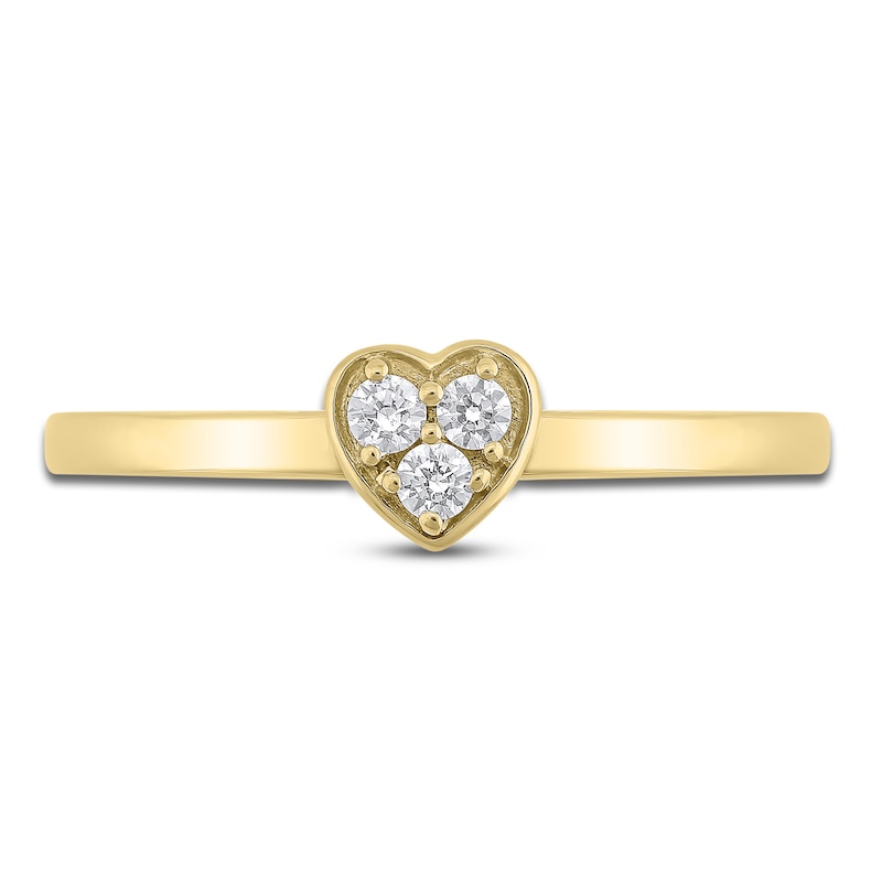 Diamond Stackable Ring 1/10 ct tw Round 10K Yellow Gold