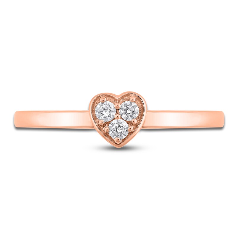 Diamond Stackable Ring 1/10 ct tw Round 10K Rose Gold