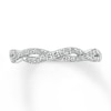 Thumbnail Image 1 of Diamond Anniversary Band 1/4 ct tw Round-cut 10K White Gold