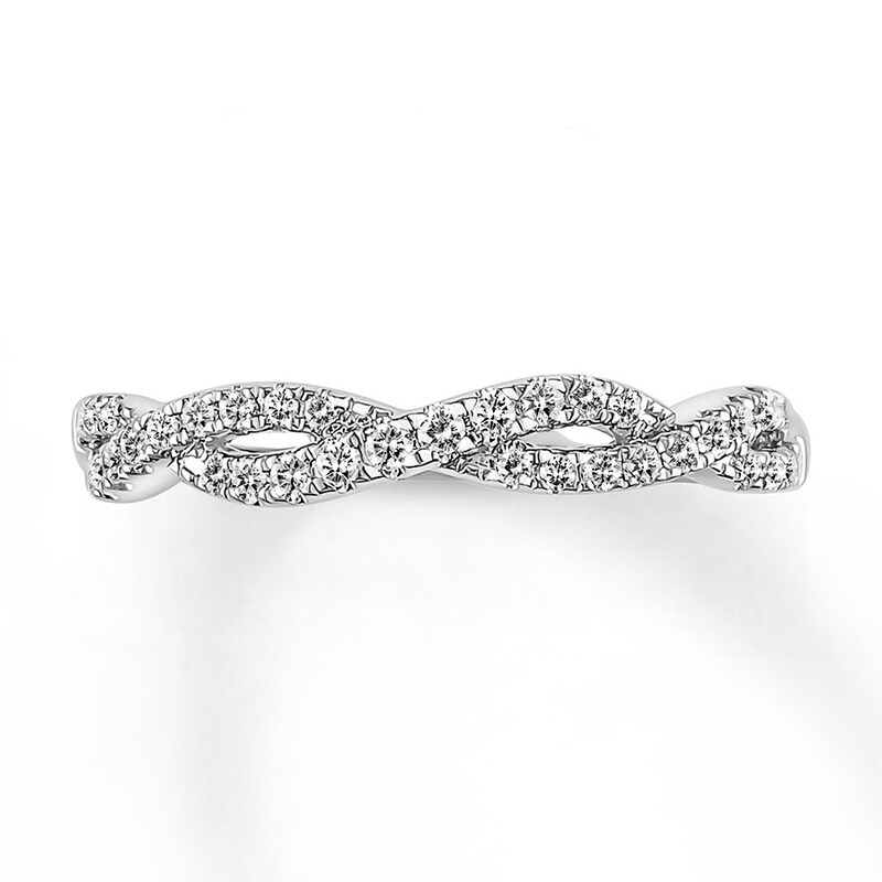 Diamond Anniversary Band 1/4 ct tw Round-cut 10K White Gold