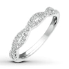 Thumbnail Image 4 of Diamond Anniversary Band 1/4 ct tw Round-cut 10K White Gold