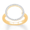Thumbnail Image 0 of Circle Ring 1/5 ct tw Diamonds 10K Yellow Gold