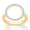 Thumbnail Image 0 of Circle Ring 1/5 ct tw Diamonds 10K Yellow Gold