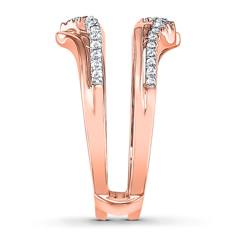Diamond Enhancer Ring 1/4 ct tw Round-cut 14K Rose Gold