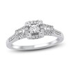 Thumbnail Image 0 of Diamond Promise Ring 3/8 ct tw Round/Baguette 10K White Gold