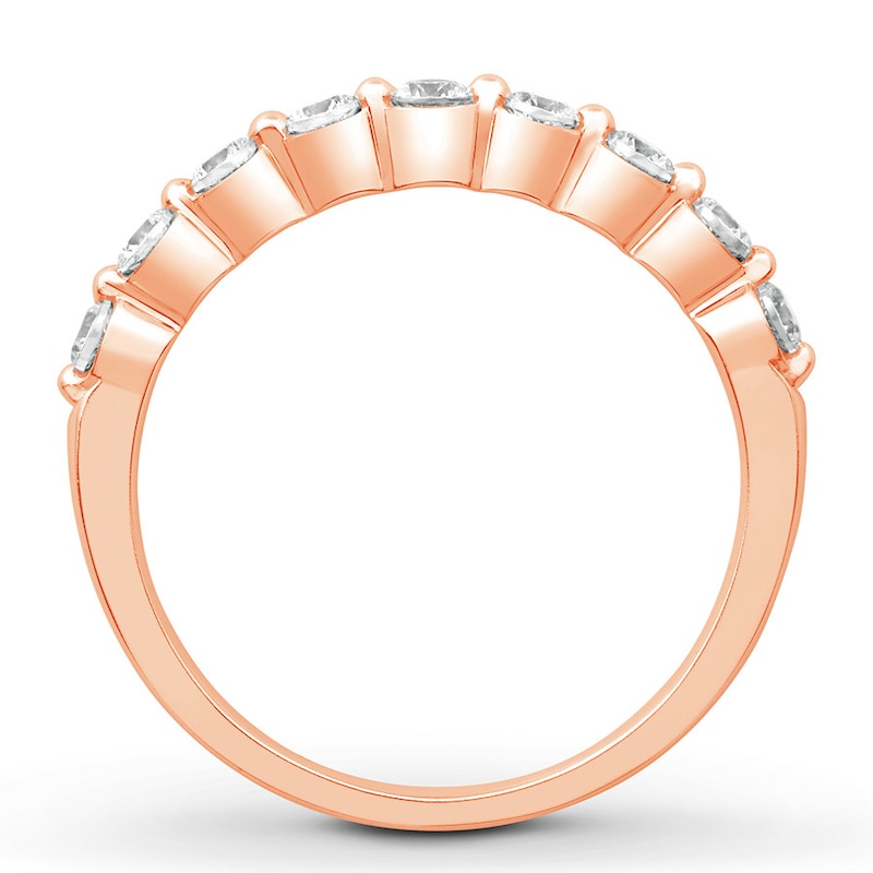 Diamond Anniversary Band 1/2 carat tw Round-cut 14K Rose Gold