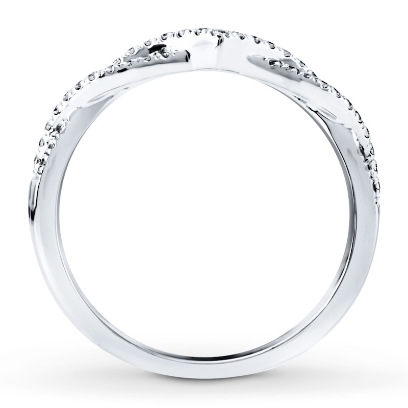 Diamond Anniversary Ring 1/5 ct tw Round-cut 14K White Gold