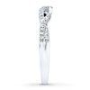 Thumbnail Image 3 of Diamond Anniversary Ring 1/5 ct tw Round-cut 14K White Gold