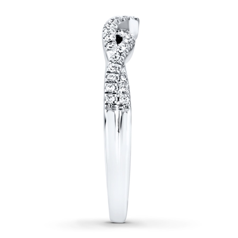 Main Image 3 of Diamond Anniversary Ring 1/5 ct tw Round-cut 14K White Gold
