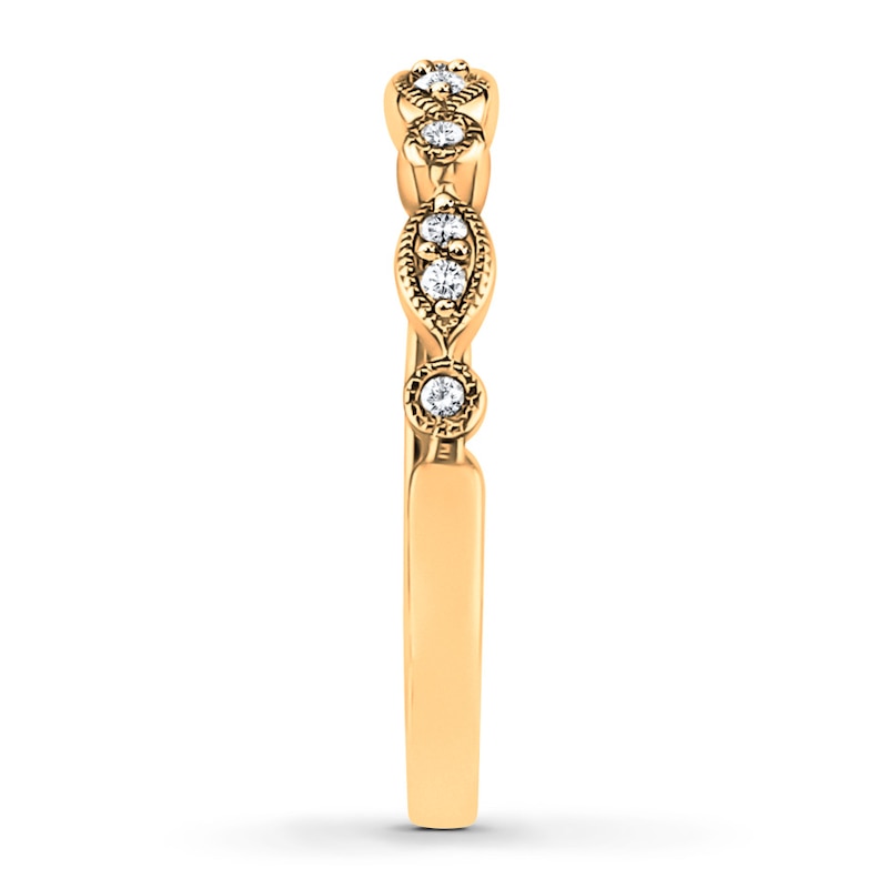 Diamond Anniversary Band 1/10 ct tw Round-cut 10K Yellow Gold