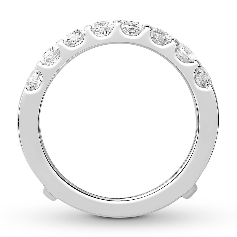 Diamond Enhancer Ring 2 ct tw Round-cut 14K White Gold