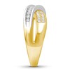 Thumbnail Image 3 of Diamond Ring 1/2 ct tw Round-cut 10K Two-Tone Gold