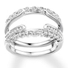 Thumbnail Image 1 of Diamond Enhancer Ring 3/4 ct tw Round-cut 14K White Gold