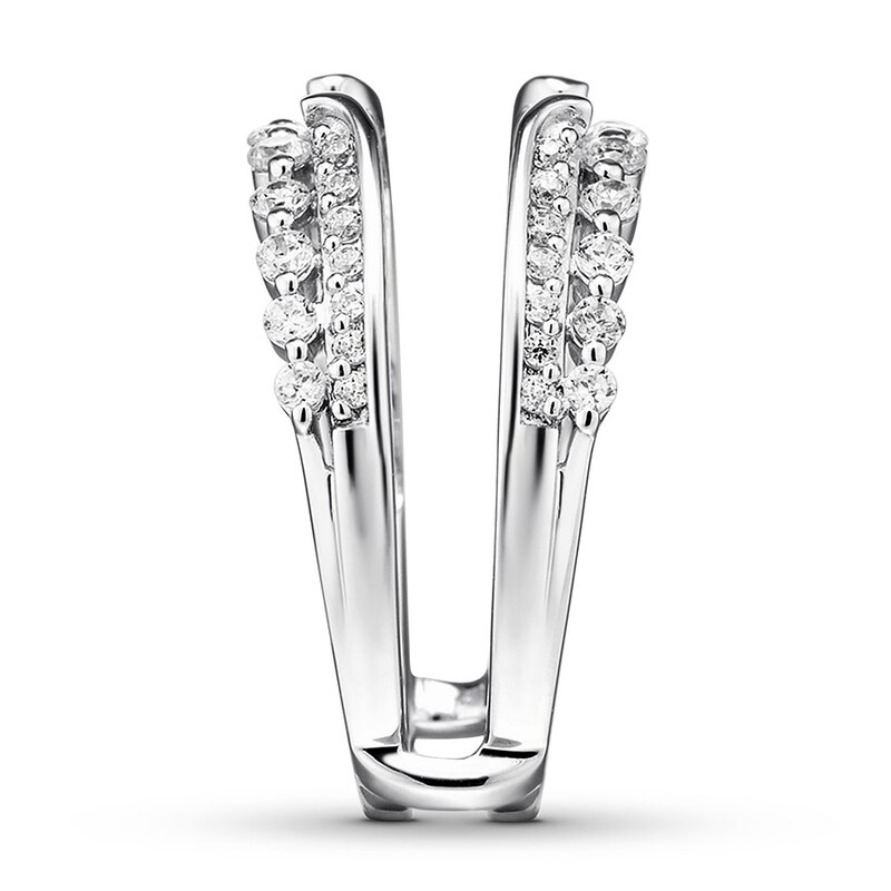 Main Image 3 of Diamond Enhancer Ring 3/4 ct tw Round-cut 14K White Gold