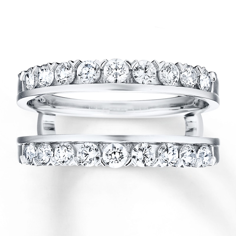 Diamond Enhancer Ring 1 carat tw Round-cut 14K White Gold