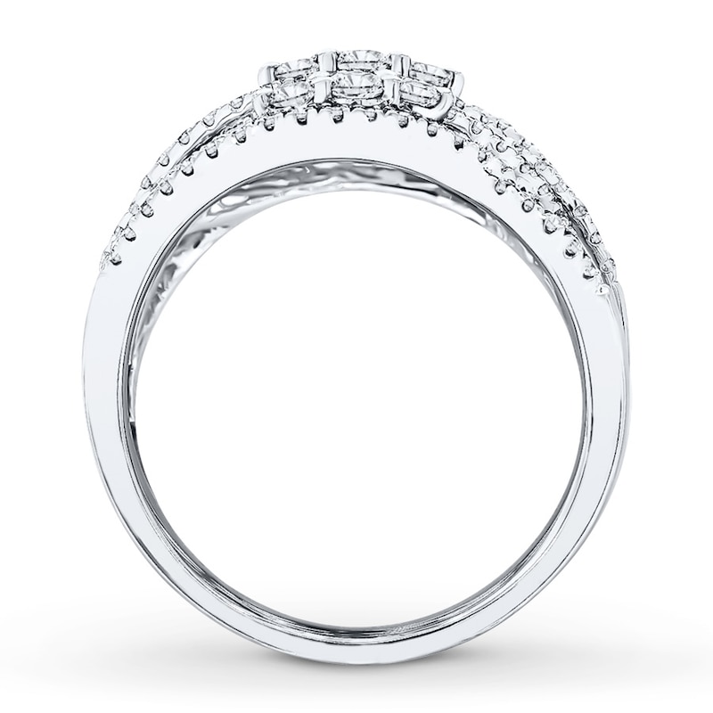 Diamond Anniversary Band 1 carat tw Round-cut 14K White Gold