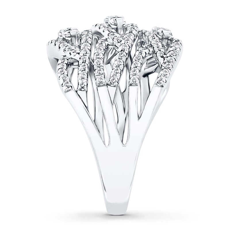 Diamond Anniversary Band 1 carat tw Round-cut 14K White Gold