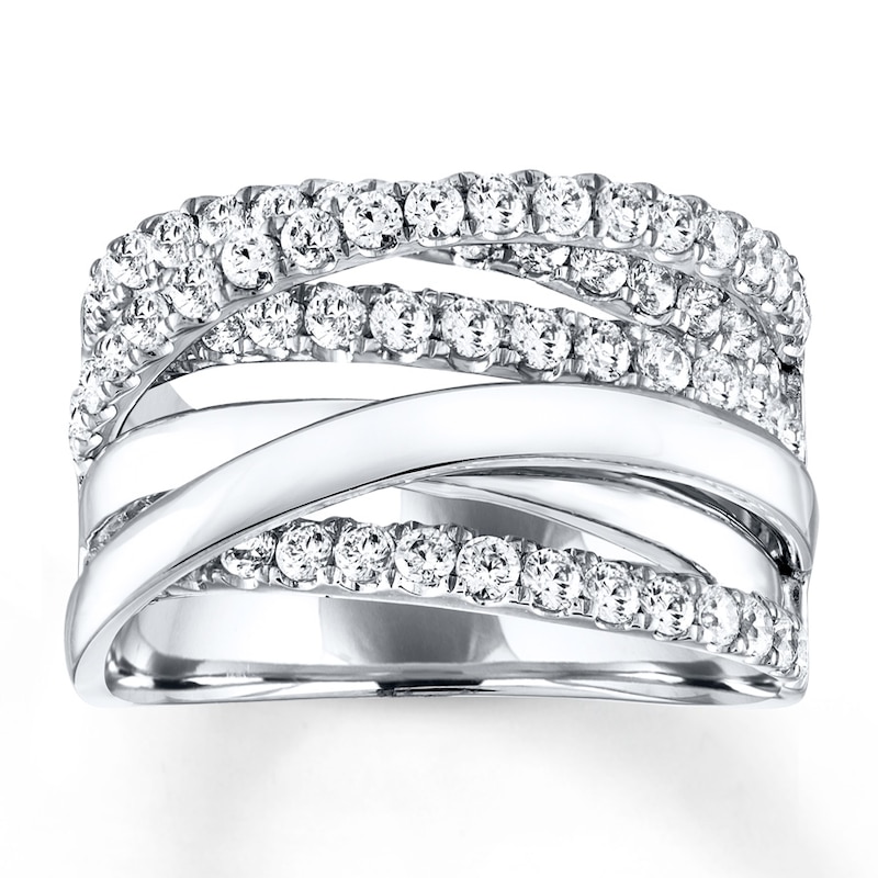 Main Image 1 of Diamond Ring 1-1/2 ct tw Round 14K White Gold