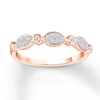 Thumbnail Image 1 of Diamond Stackable Ring 1/6 ct tw Bezel-Set Round 10K Rose Gold