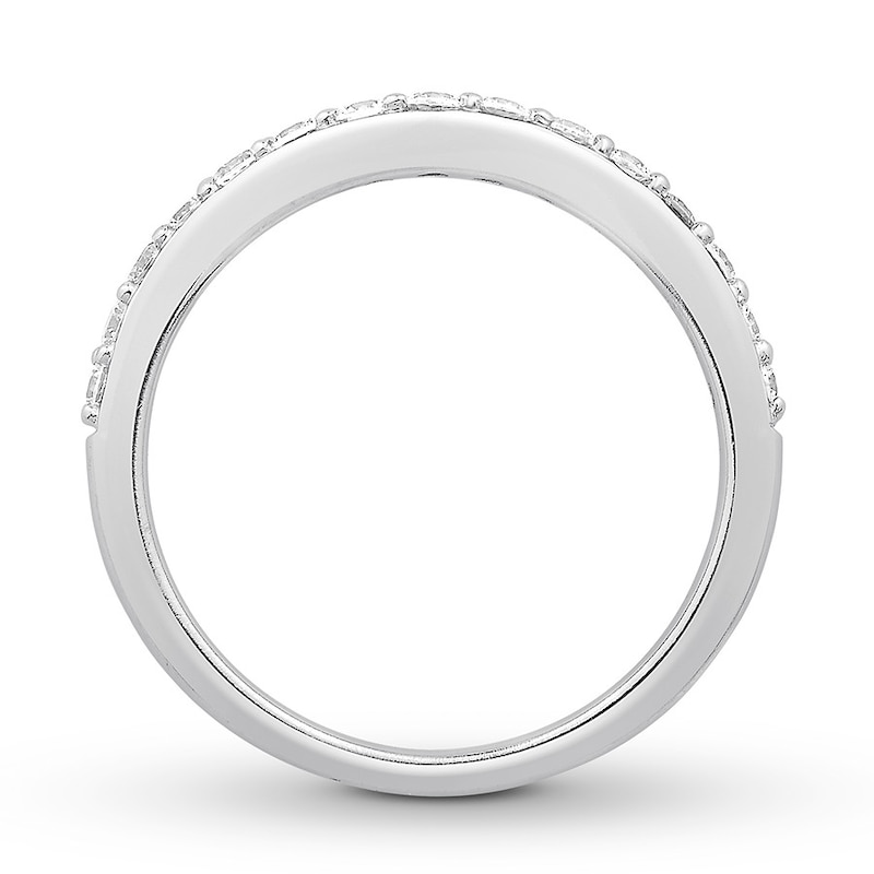 Main Image 2 of Diamond Enhancer Ring 3/8 ct tw Round-cut 14K White Gold