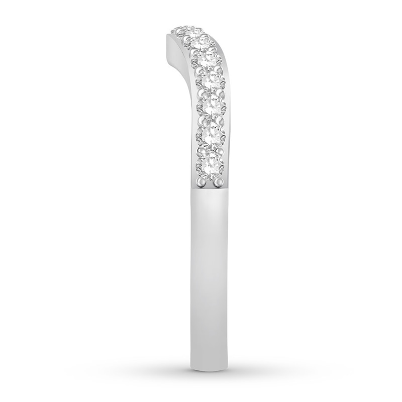 Main Image 3 of Diamond Enhancer Ring 3/8 ct tw Round-cut 14K White Gold