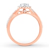 Thumbnail Image 1 of Diamond Promise Ring 3/8 ct tw Round 10K Rose Gold