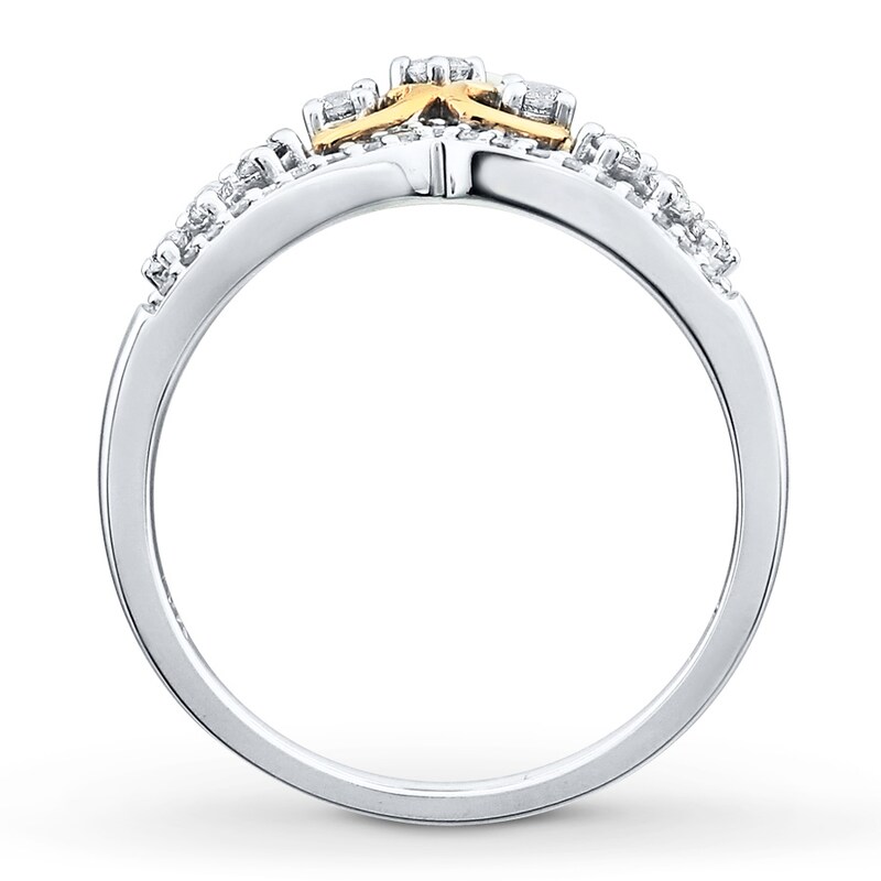Diamond Ring 1/4 ct tw Round 10K Two-Tone Gold