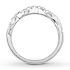 Thumbnail Image 2 of Diamond Anniversary Band 1/2 ct tw Round-cut 10K White Gold