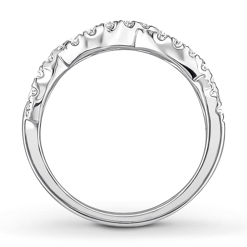 Diamond Anniversary Band 1/2 ct tw Round-cut 10K White Gold