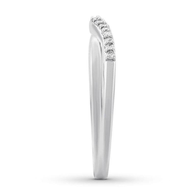 Diamond Enhancer Ring 1/10 ct tw Round-cut Platinum