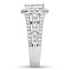 Thumbnail Image 2 of Diamond Ring 1-1/2 ct tw Princess/Round 14K White Gold