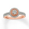 Thumbnail Image 0 of Diamond Promise Ring 1/2 ct tw Round-cut 10K Rose Gold