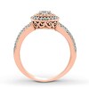 Thumbnail Image 1 of Diamond Promise Ring 1/2 ct tw Round-cut 10K Rose Gold