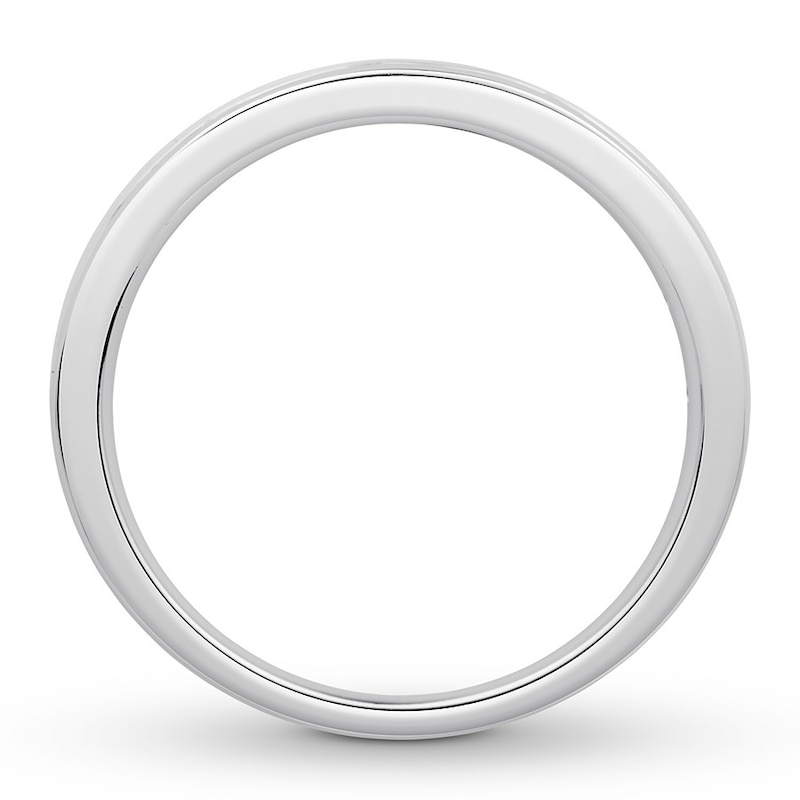 Diamond Anniversary Ring 1/2 ct tw Round/Baguette Platinum