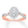 Thumbnail Image 0 of Diamond Promise Ring 1/2 ct tw Round 14K Two-Tone Gold