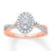 Thumbnail Image 0 of Diamond Promise Ring 1/2 ct tw Round 14K Two-Tone Gold