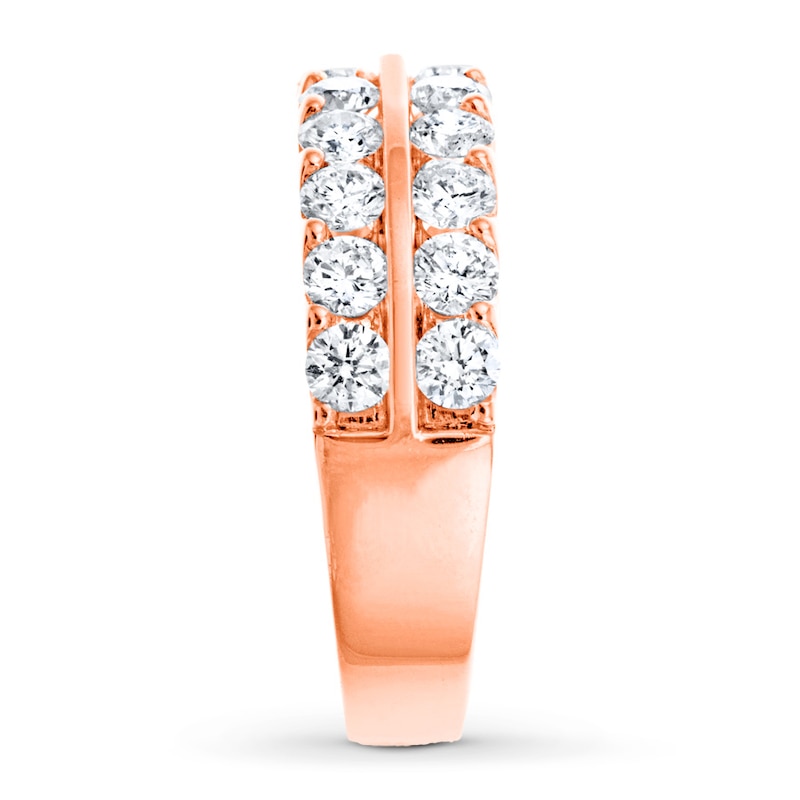 Diamond Anniversary Band 1-1/2 ct tw Round-cut 14K Rose Gold