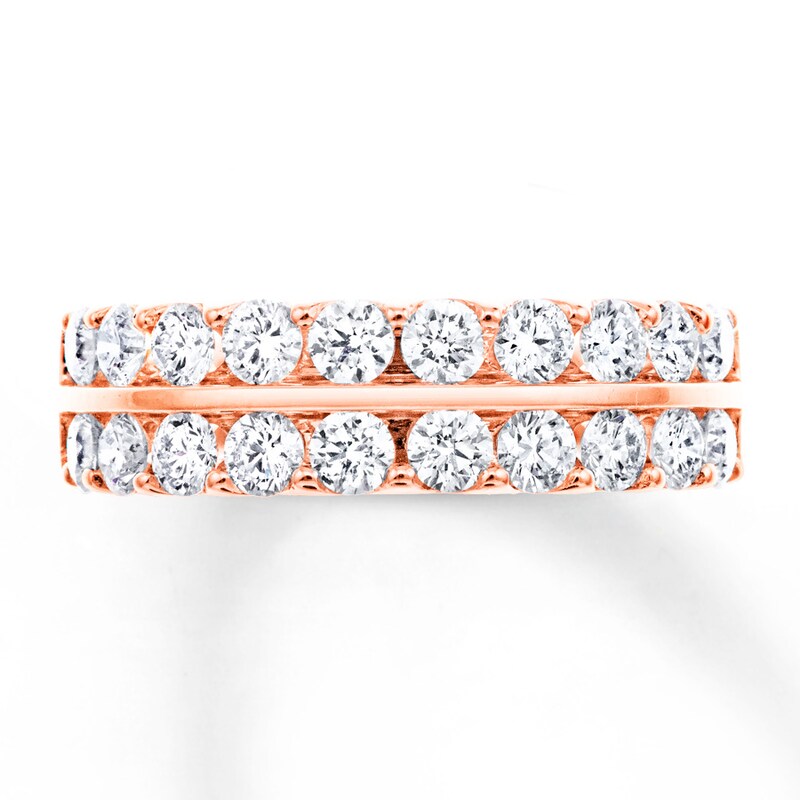 Diamond Anniversary Band 1-1/2 ct tw Round-cut 14K Rose Gold