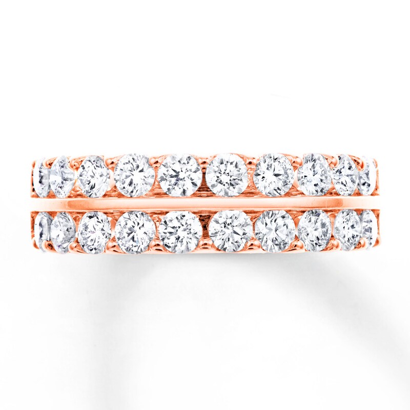 Diamond Anniversary Band 1-1/2 ct tw Round-cut 14K Rose Gold